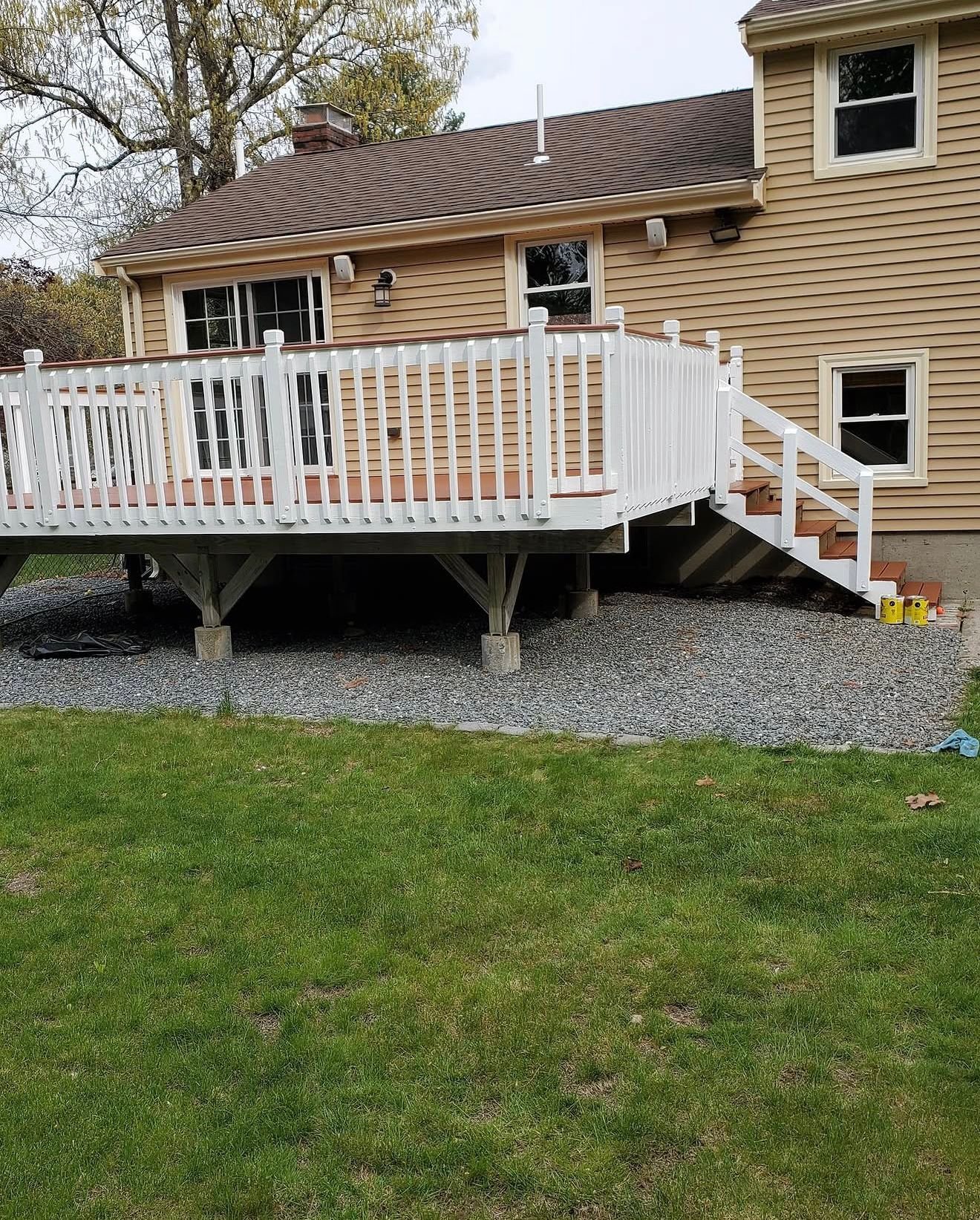 Deck staining project